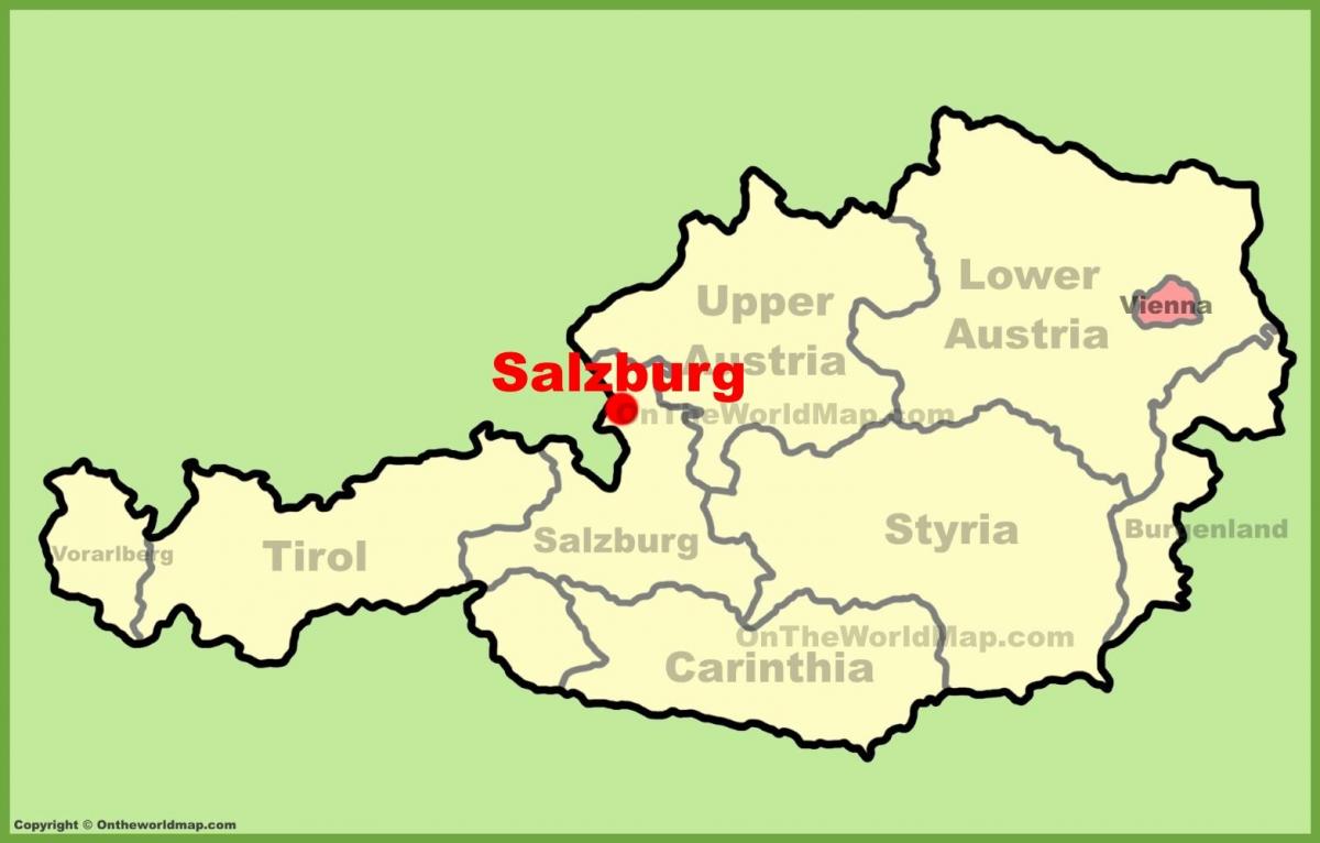 salzburg áo, bản đồ,