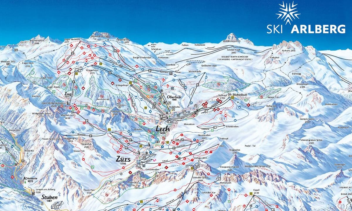 bản đồ của st. moritz áo