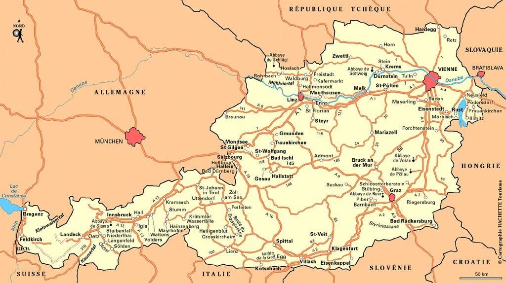 bản đồ của vienna áo