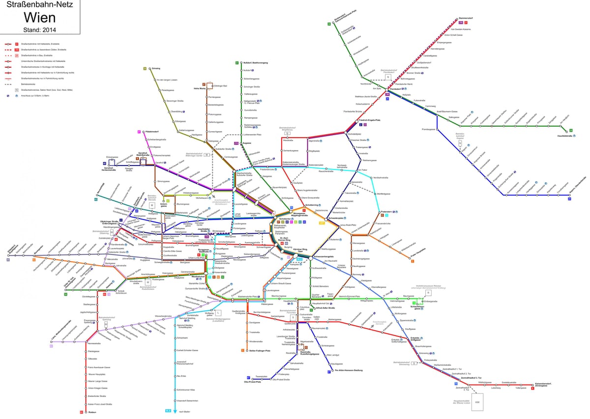 vienna áo ngầm bản đồ