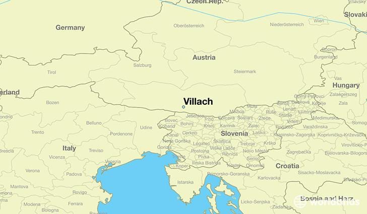 bản đồ của villach áo