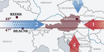 Bản đồ của áo khí hậu