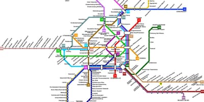 Áo tàu điện ngầm bản đồ