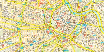 Đường phố, bản đồ của vienna áo