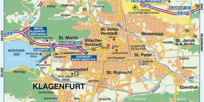 Bản đồ của klagenfurt áo