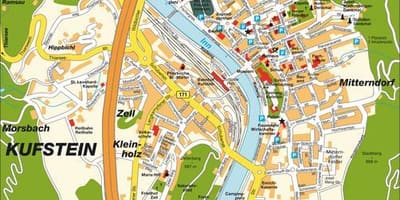 Bản đồ của kufstein áo