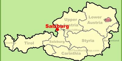 Salzburg áo, bản đồ,