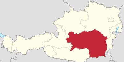 Bản đồ của styria áo