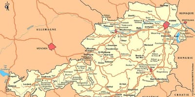Bản đồ của vienna áo