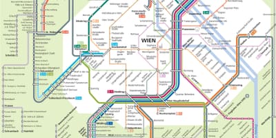 Trạm xe lửa ở vienna áo, bản đồ,