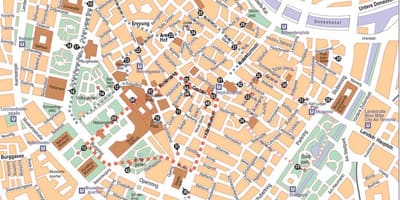 Vienna áo trung tâm thành phố, bản đồ