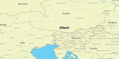 Bản đồ của villach áo